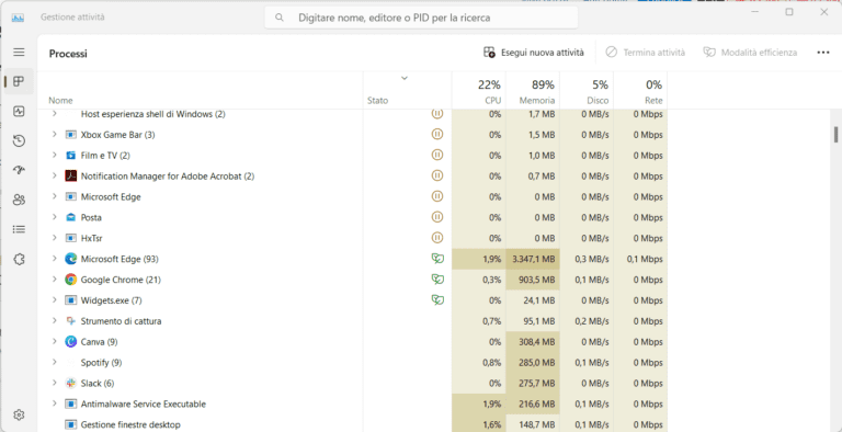 Come Abilitare O Disabilitare La Modalit Efficienza In Windows