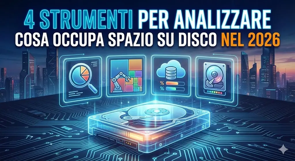 4 strumenti per analizzare cosa occupa spazio su disco nel 2026