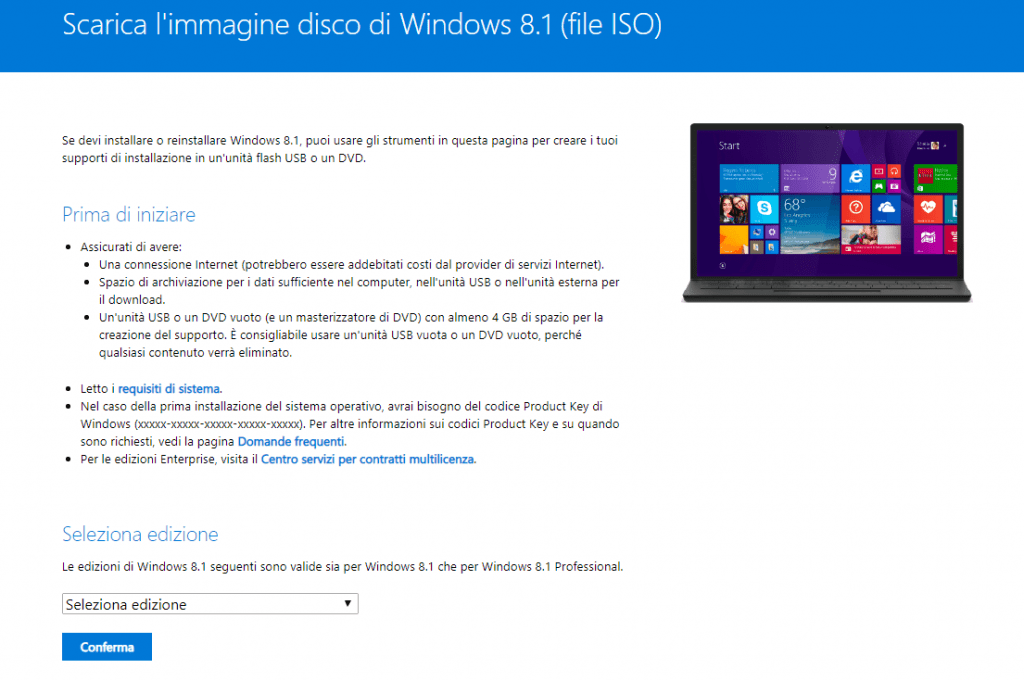 Come scaricare Windows 11 Windows 10 Windows 8 e Windows 7 legalmente