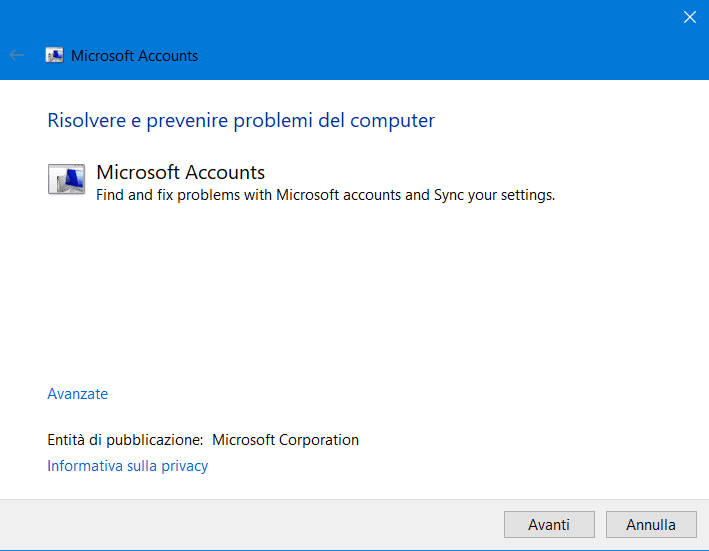 FIX Dobbiamo Correggere il tuo account Microsoft