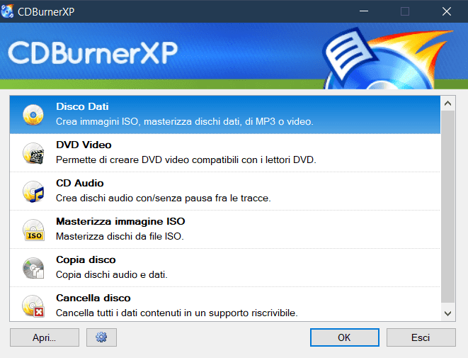 Masterizzare o creare DVD con Windows 10