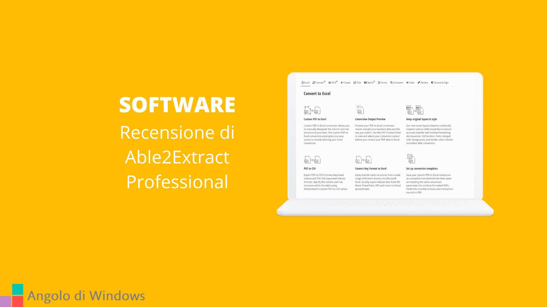 Recensione di Able2Extract Professional