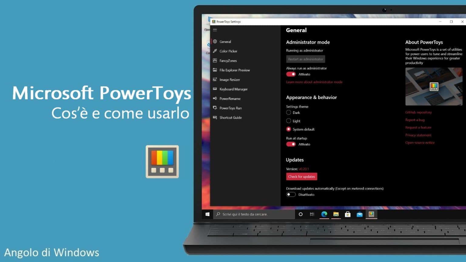 Microsoft PowerToys 0.72 free instals