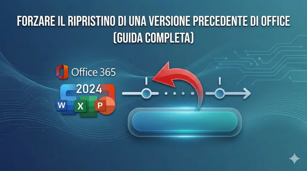Come forzare il ripristino di una versione precedente di Office (Guida Completa)