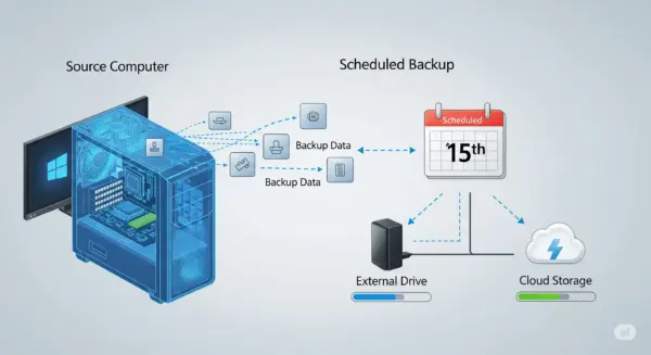 Come creare un backup pianificato automatico in Windows: guida completa