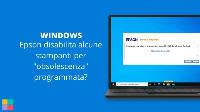 Epson disabilita alcune stampanti per "obsolescenza" programmata?