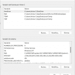 Come recuperare le variabili d'ambiente in Windows