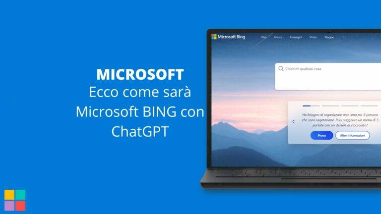 Ecco come sarà Microsoft BING con ChatGPT