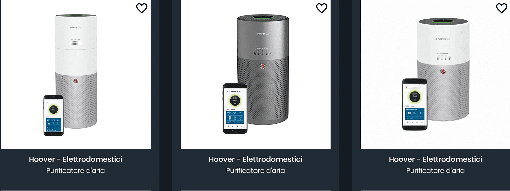 Purificatori d’aria Hoover