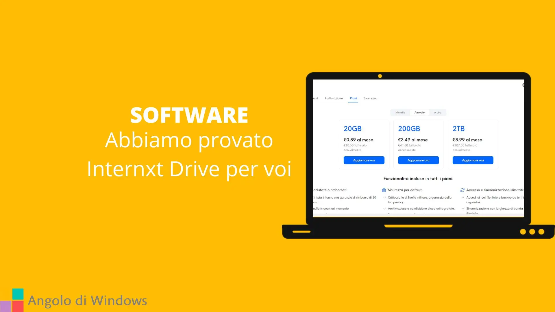 Abbiamo provato Internxt Drive per voi