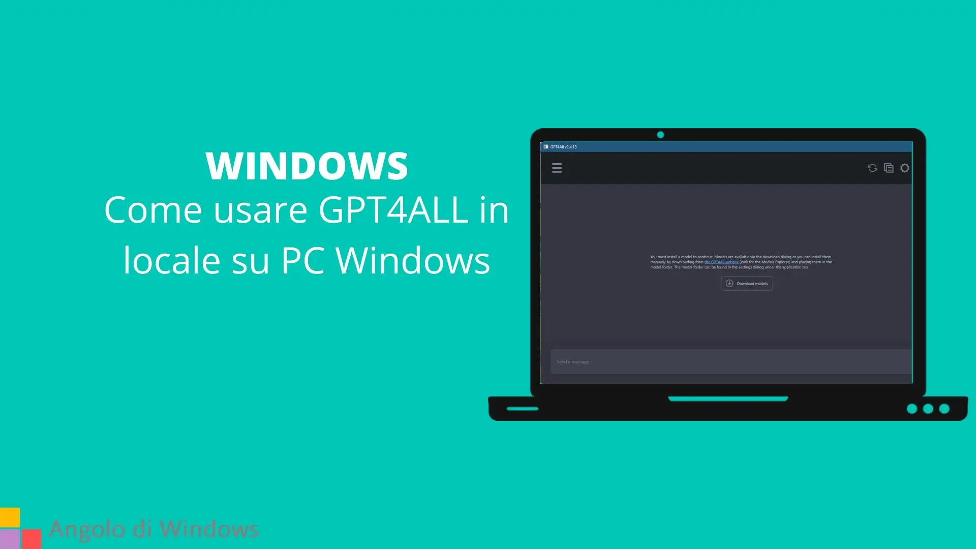 Come usare GPT4ALL in locale su PC Windows