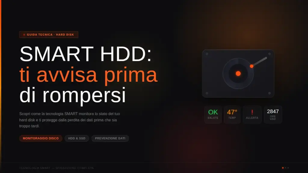 SMART HDD: come il tuo disco ti avvisa prima di rompersi