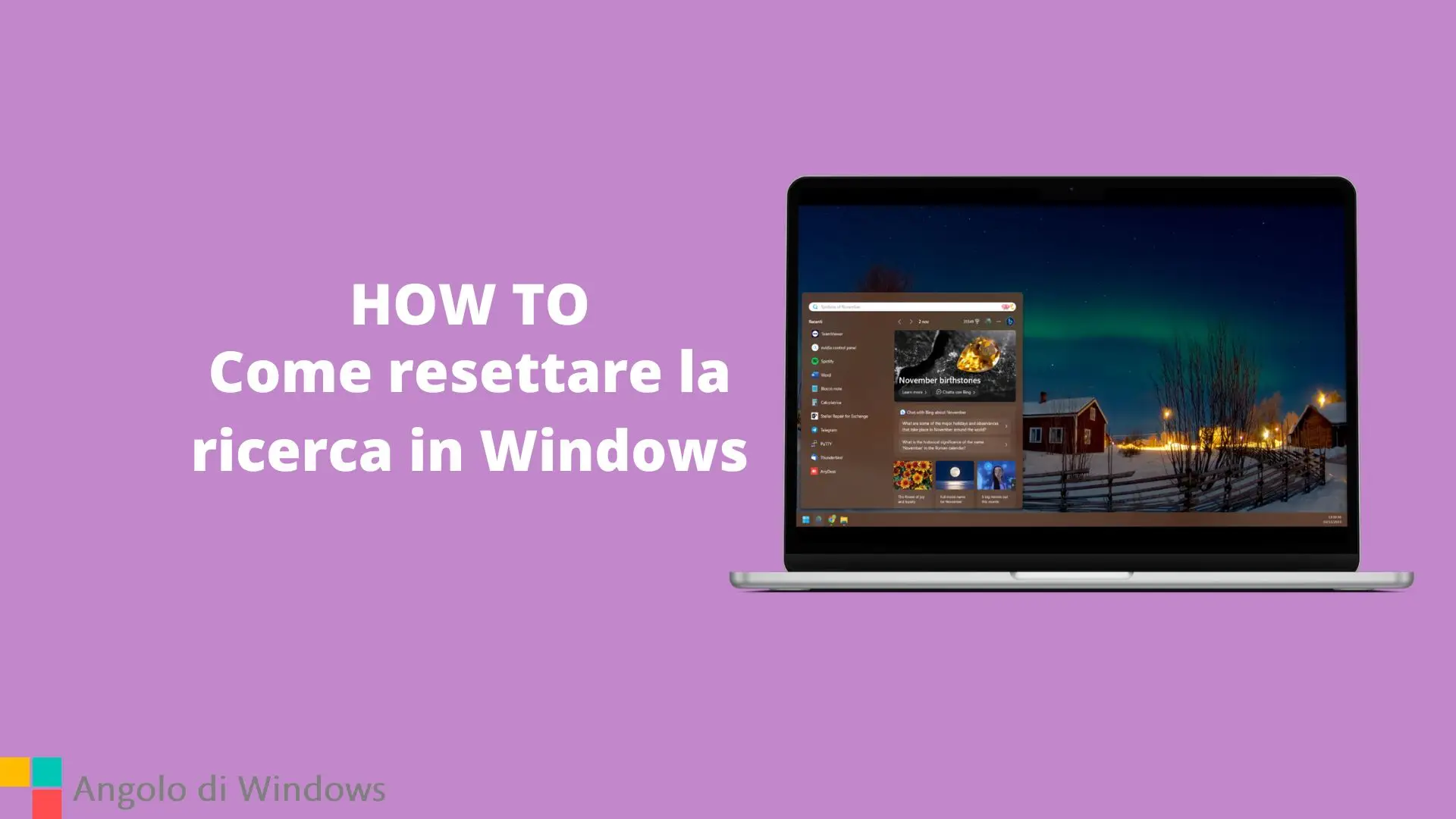 Come resettare la ricerca in Windows