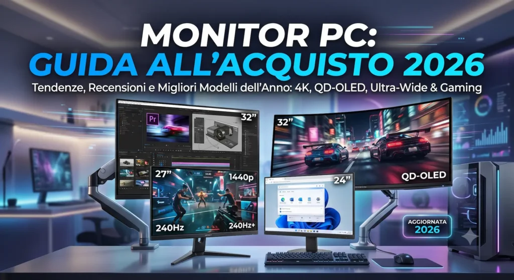 Guida all'Acquisto dei Monitor PC 2026: Tecnologie Emergenti, Analisi dei Modelli di Tendenza e Guida all'Integrazione Windows