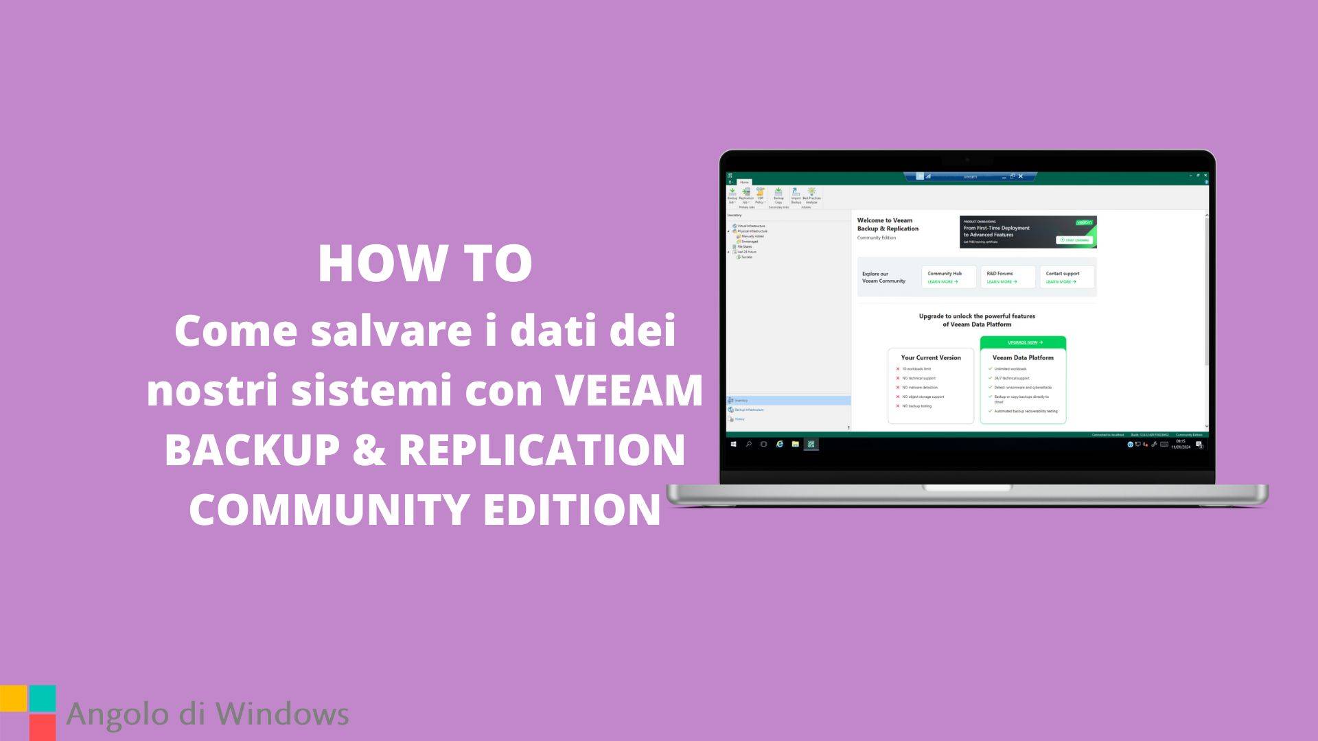 Come salvare i dati dei nostri sistemi con VEEAM BACKUP & REPLICATION COMMUNITY EDITION