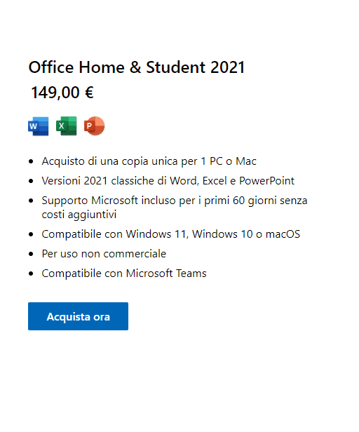 Office giusto per Windows 11