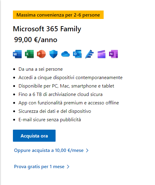 Office giusto per Windows 11