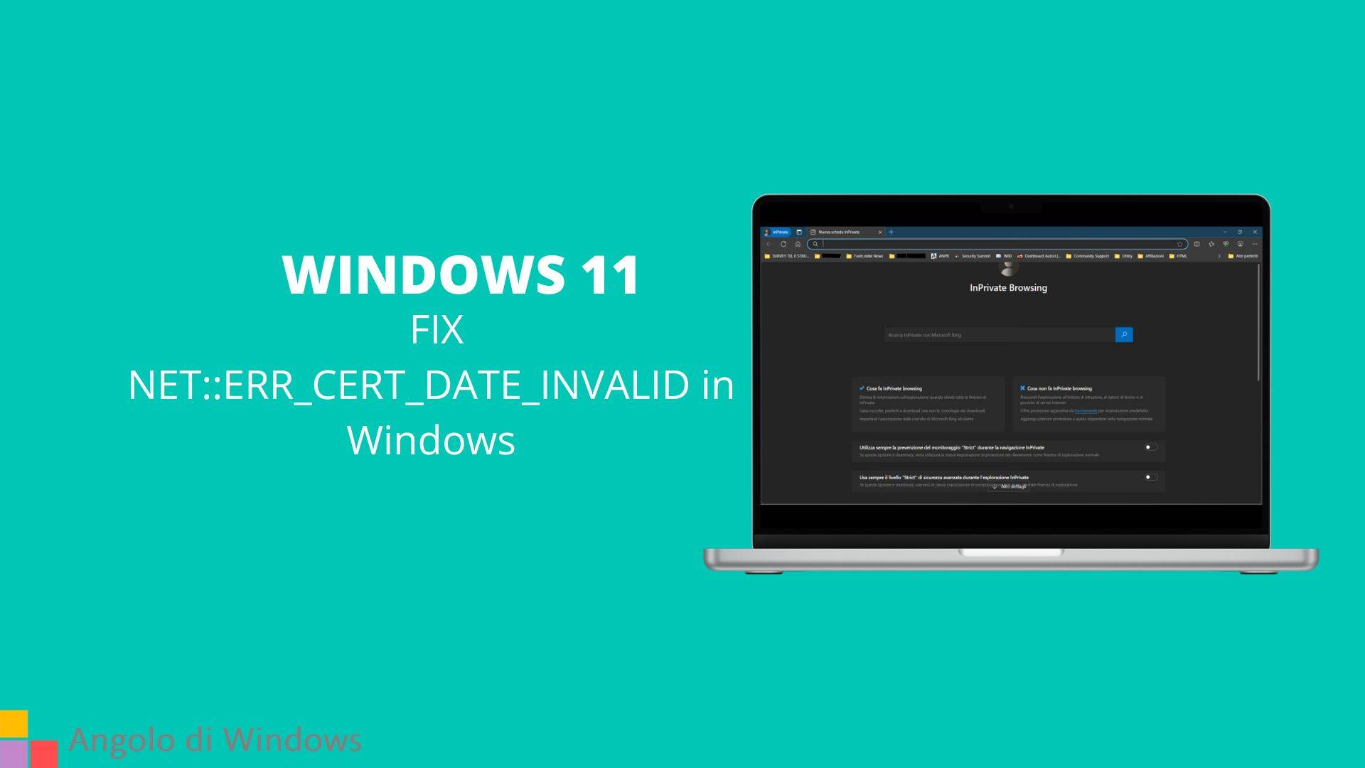 FIX NET::ERR_CERT_DATE_INVALID in Windows
