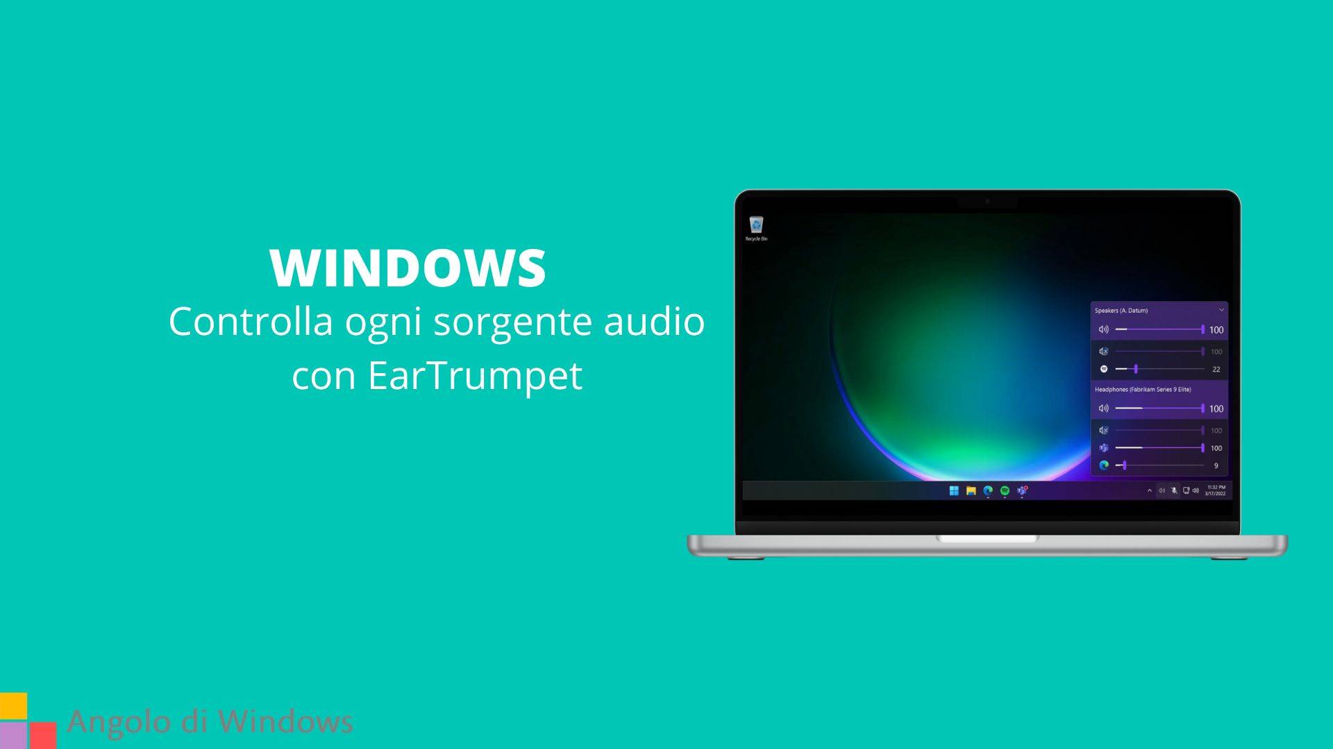 Controlla ogni sorgente audio con EarTrumpet