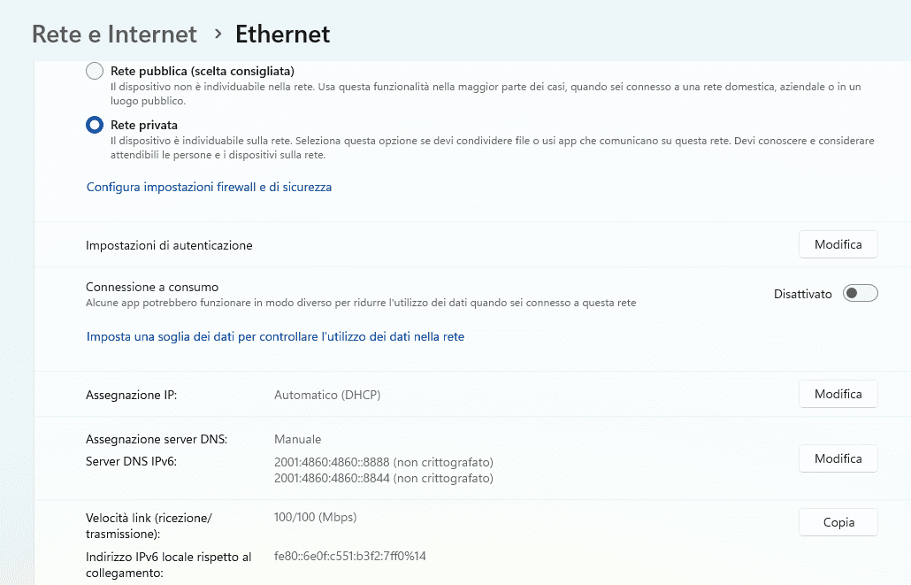 Internet Non Disponibile Protetta Ma Funziona
