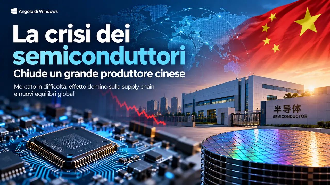 La crisi dei semiconduttori, chiude un grande produttore cinese La crisi dei semiconduttori, chiude un grande produttore cinese