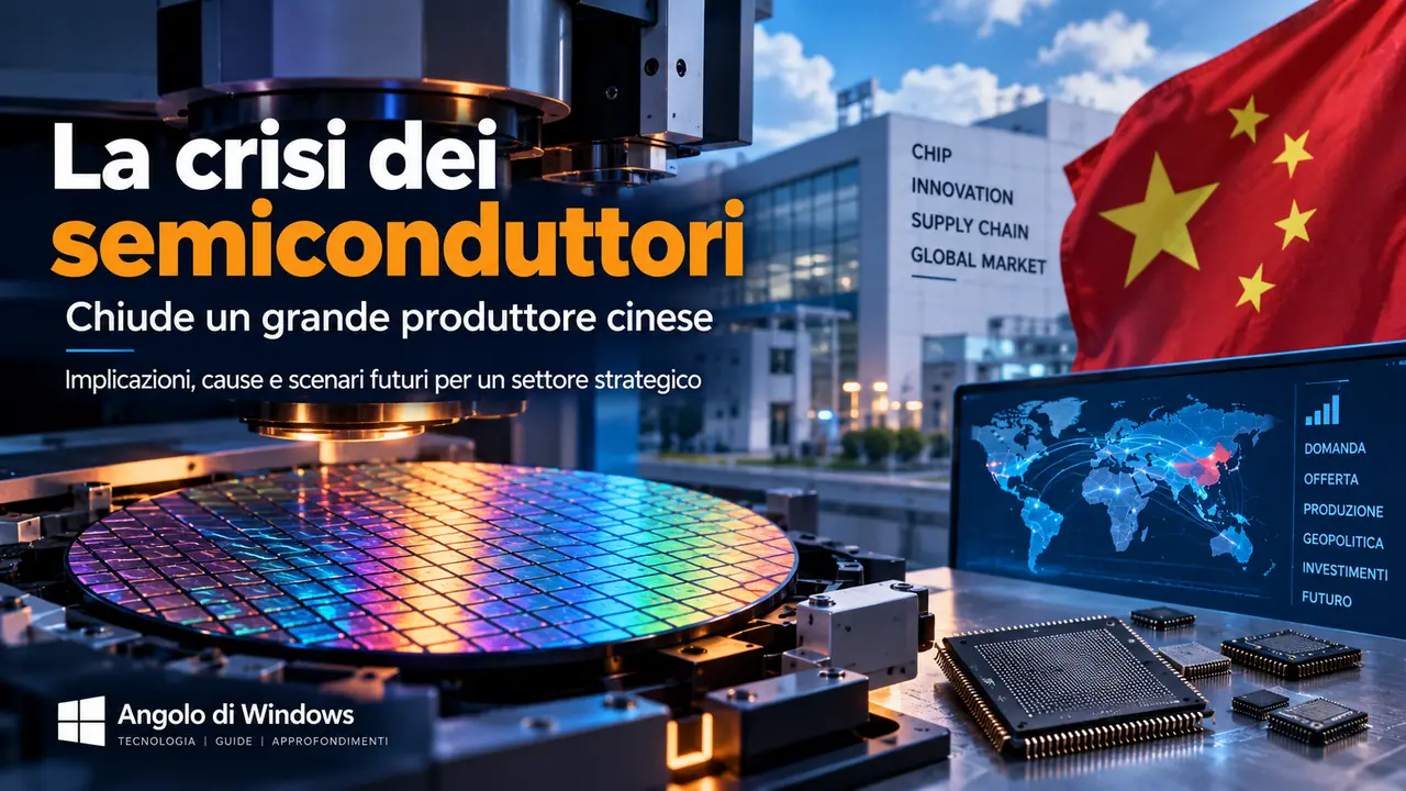 La crisi dei semiconduttori, chiude un grande produttore cinese La crisi dei semiconduttori, chiude un grande produttore cinese
