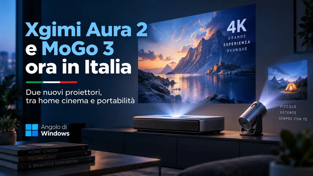 Xgimi Aura 2 e MoGo 3 ora in Italia Xgimi Aura 2 e MoGo 3 ora in Italia
