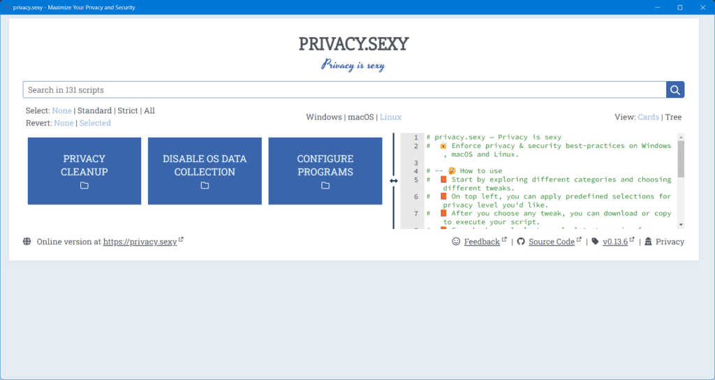 Privacy.sexy