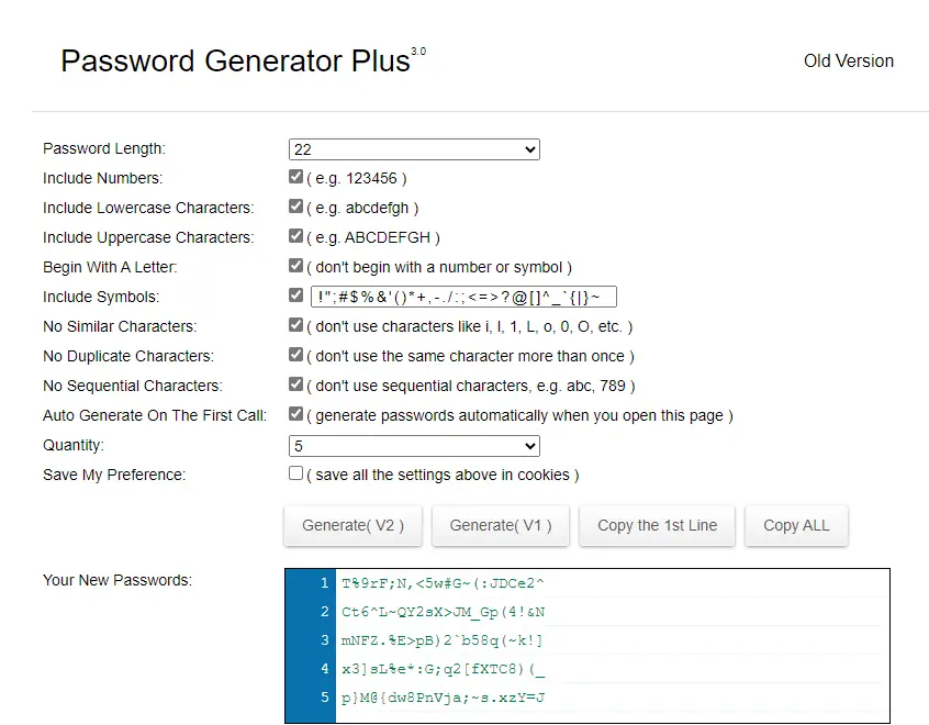 password sicura