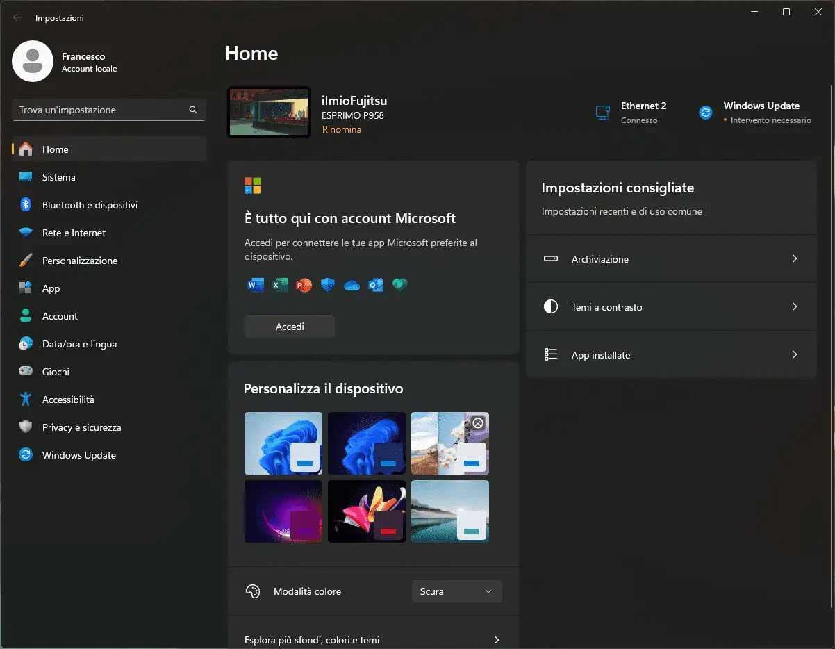 secondi sulla taskbar di windows
