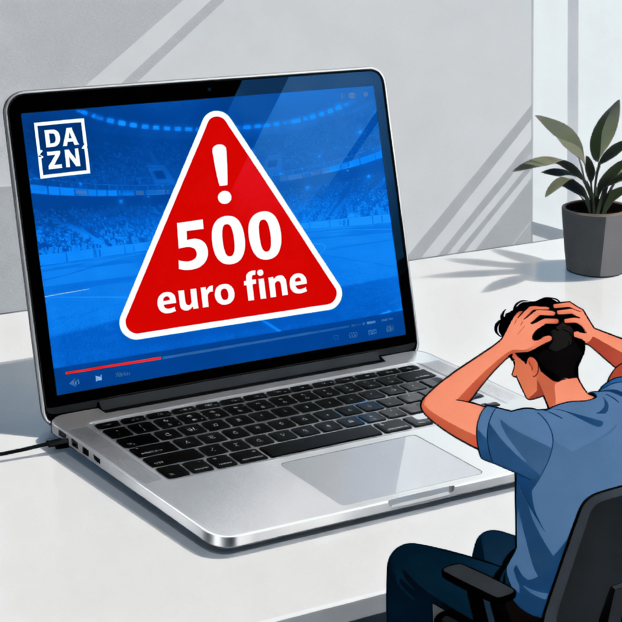 DAZN e la controversa multa da 500 euro: cosa sta succedendo?