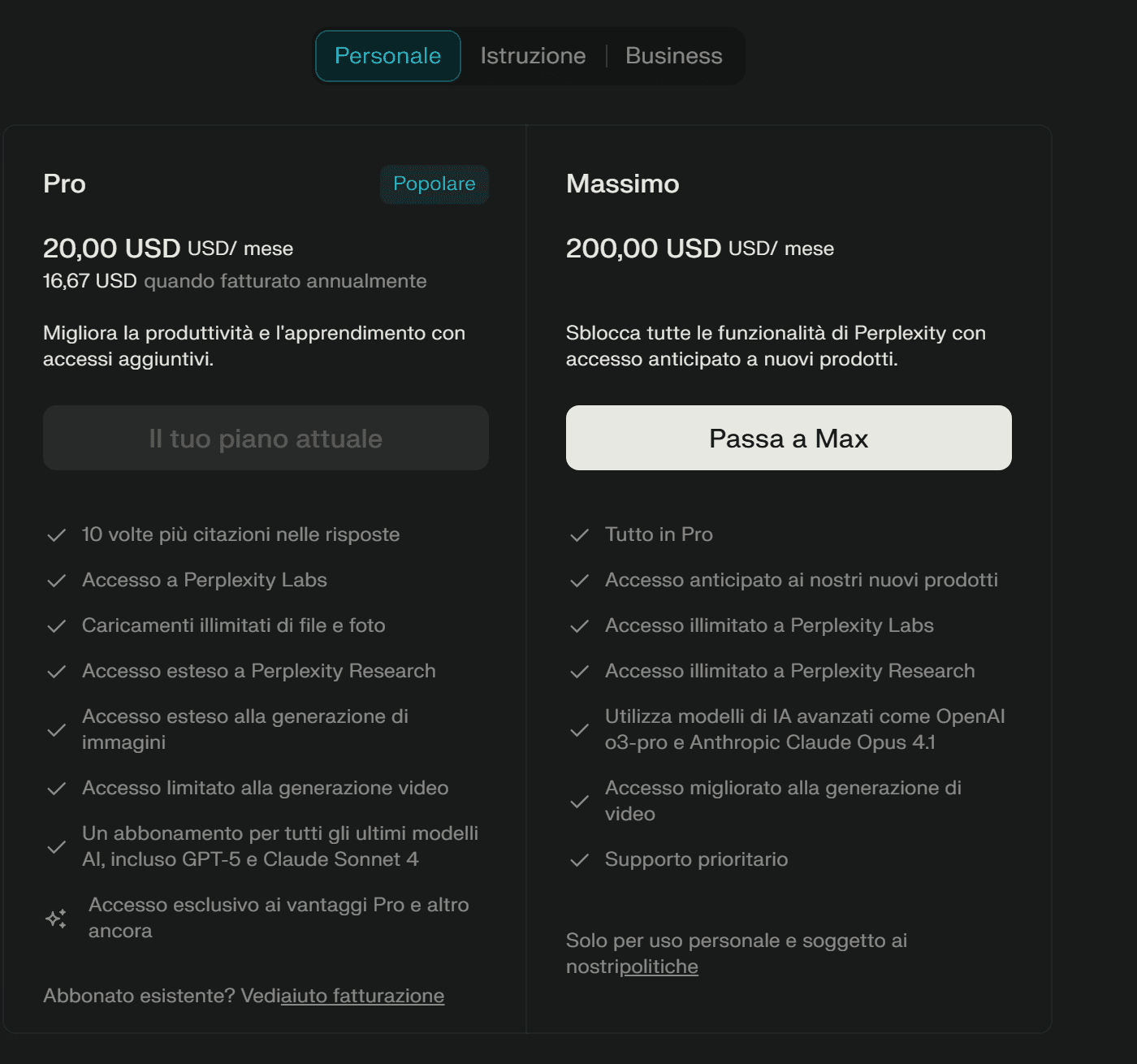 Come avere un abbonamento Pro a Perplexity gratis