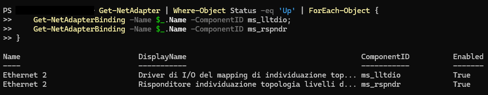 FIX Network Discovery torna sempre in stato OFF FIX Network Discovery torna sempre in stato OFF