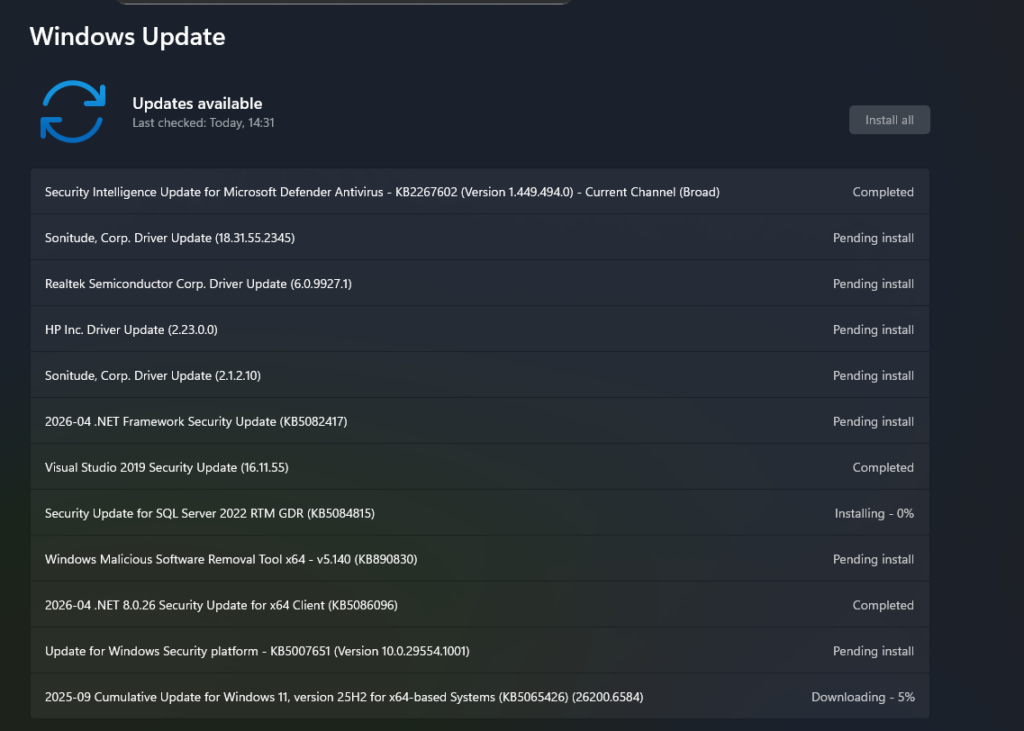 Windows 11 KB5083769: Download e Novità /scannow | Build Insider Maggio 2026