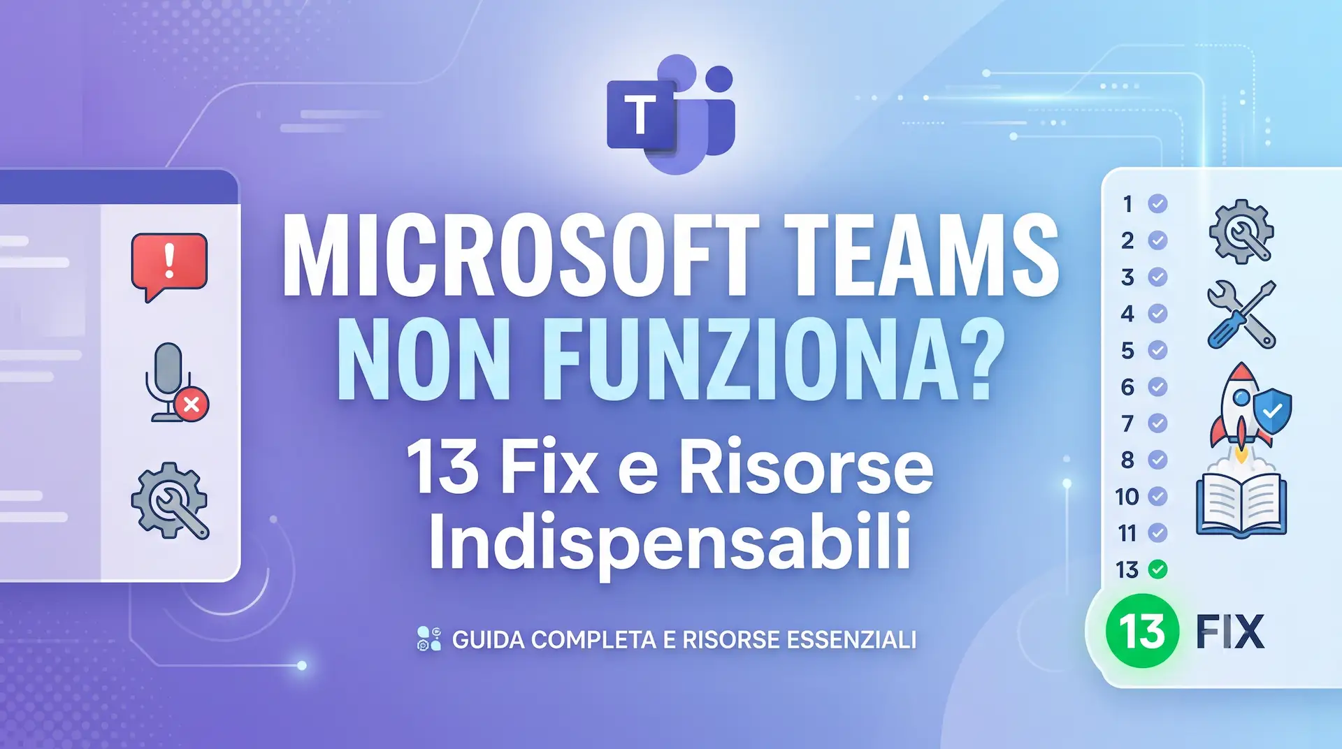 Microsoft Teams non funziona? 13 Fix e Risorse Indispensabili