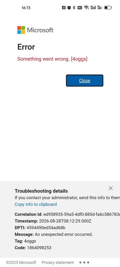 FIX errore FIX errore "Something went wrong 4oggx" su Samsung Galaxy